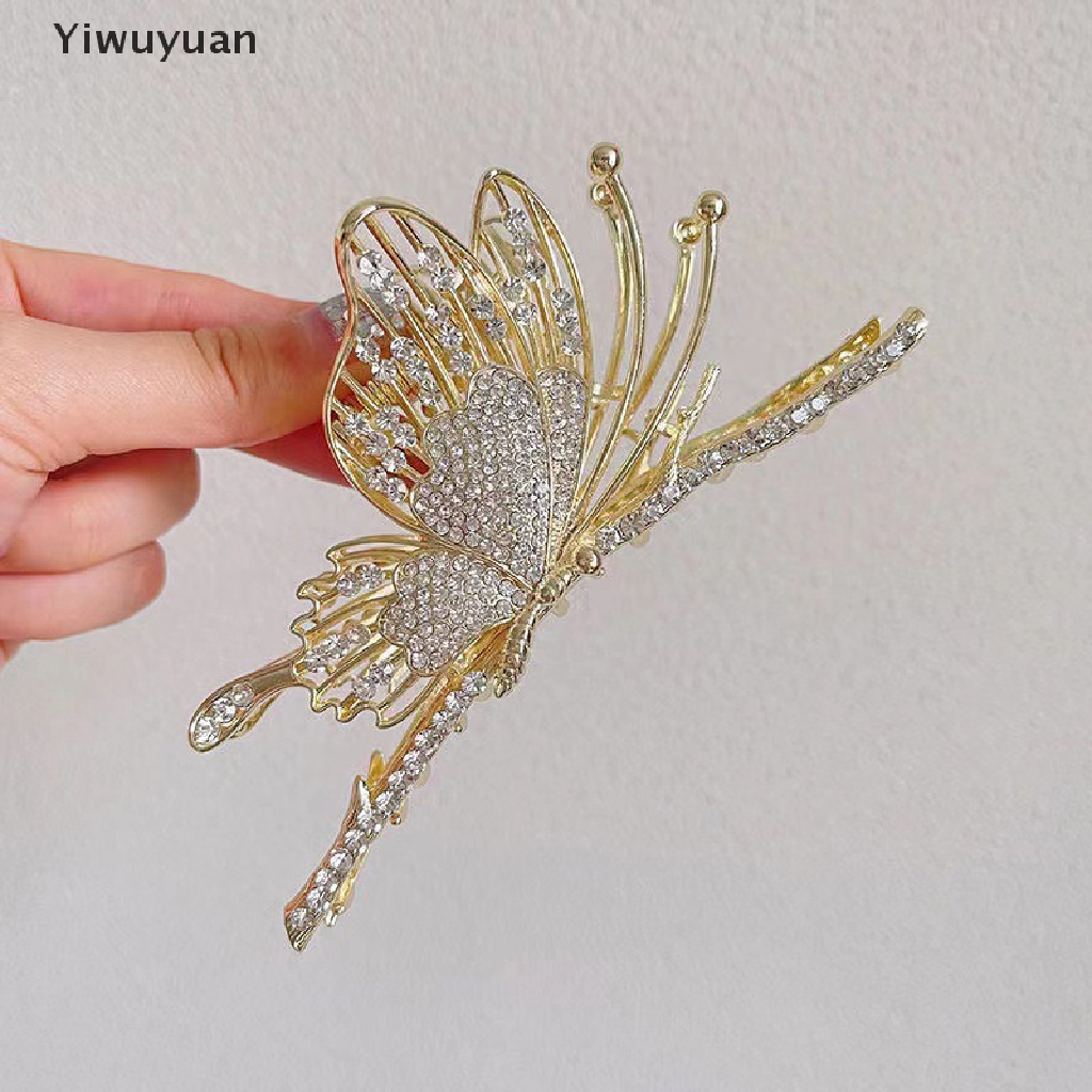Kẹp Tóc Bướm Đính Đá Thời Trang Cho Nữ
