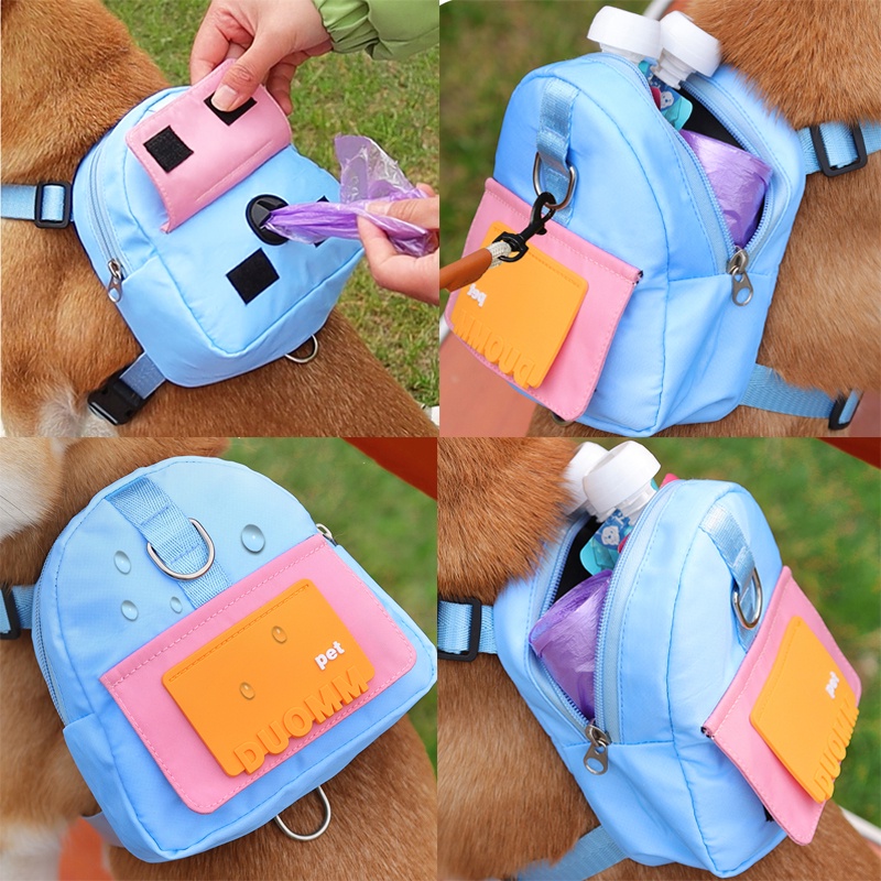 Ba Lô Đựng Đồ Ăn Vặt Chống Thấm Nước Hình Động Vật Dễ Thương Cho Thú Cưng