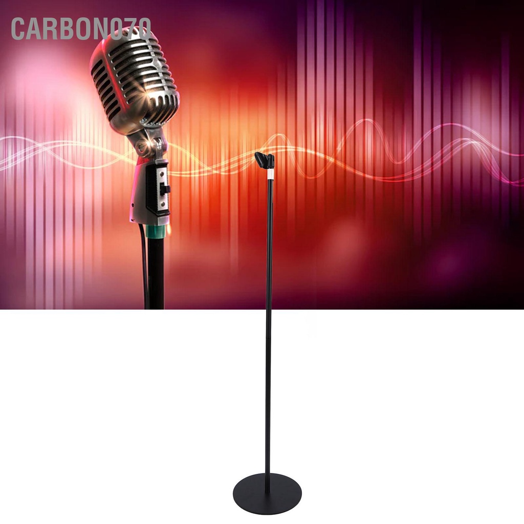 Carbon070 Chân đế micrô có thể thu vào ổn định với Đế tròn chịu lực dày cho Mic 26‑45mm