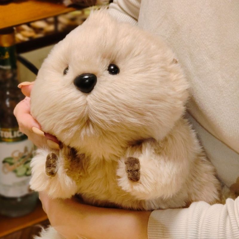 Dễ thương Khách sạn biển sâu Sea Sea Rái cá biển Jelly Beans Đồ chơi sang trọng Nhồi bông Khách sạn biển sâu Sea Rái cá biển Plushie Doll