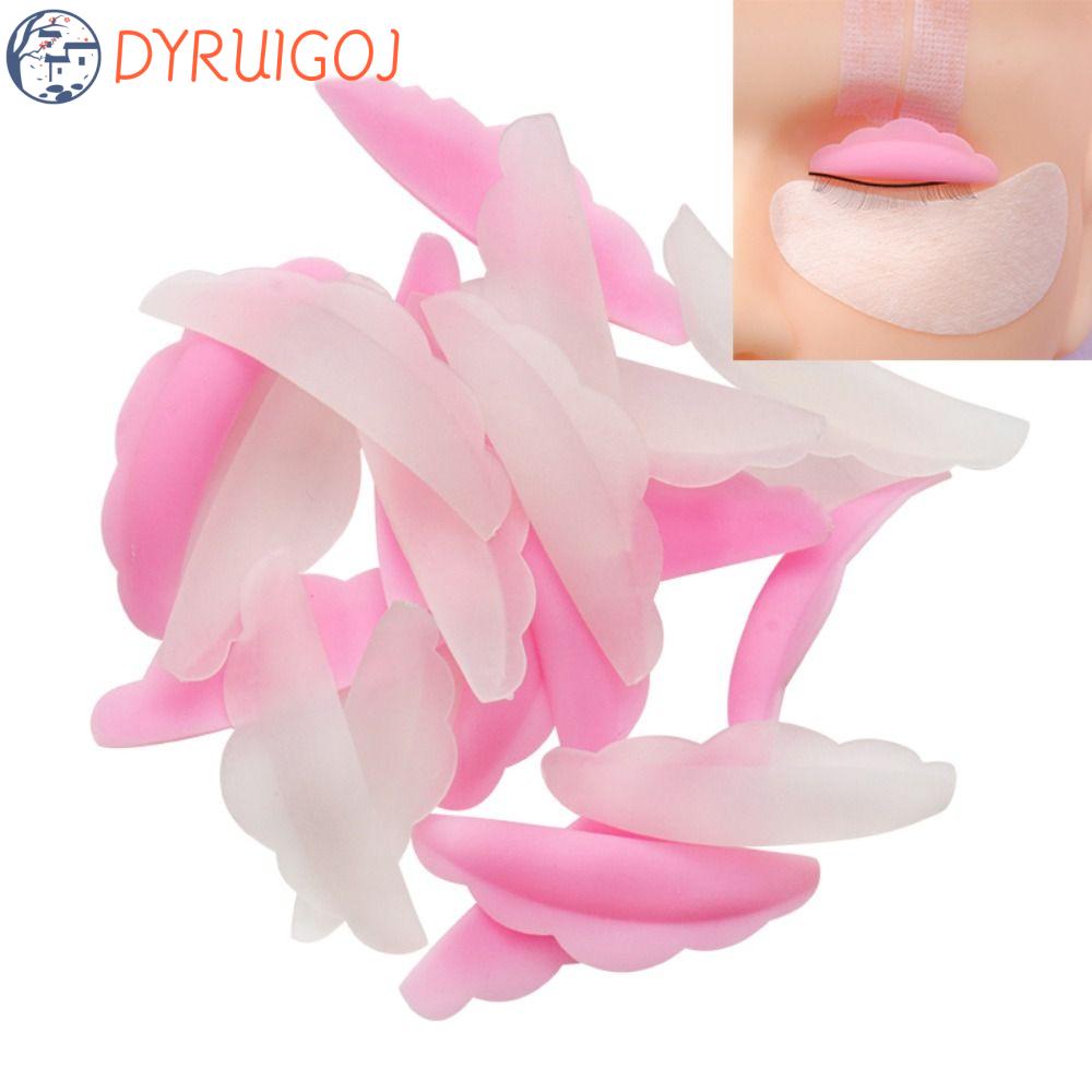 Bộ 5 Cặp Đệm Nâng Lông Mi DYRUIDOJ Viền Hoa Hướng Dương Màu Trắng Hồng