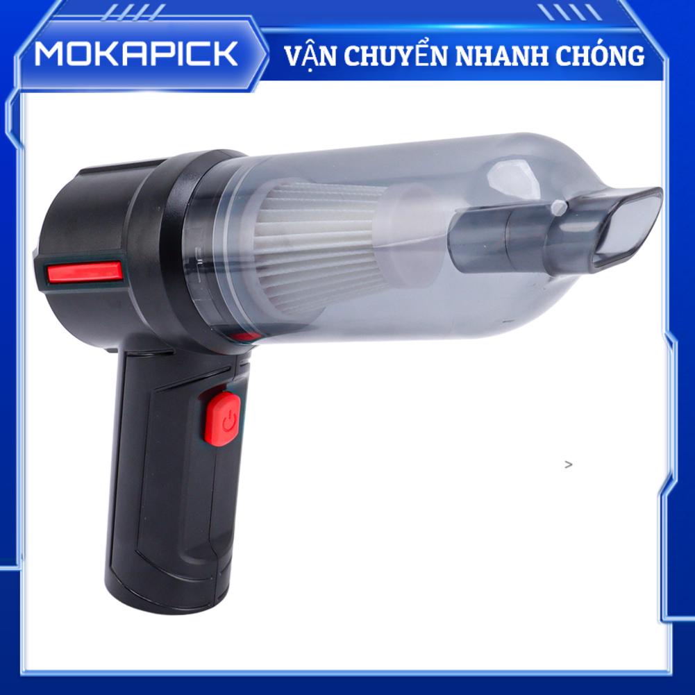 Mokapick Máy Hút Bụi Ô Tô Cầm Tay Sạc Không Dây Mini Mạnh Mẽ Cho Gia Đình Xe Văn Phòng