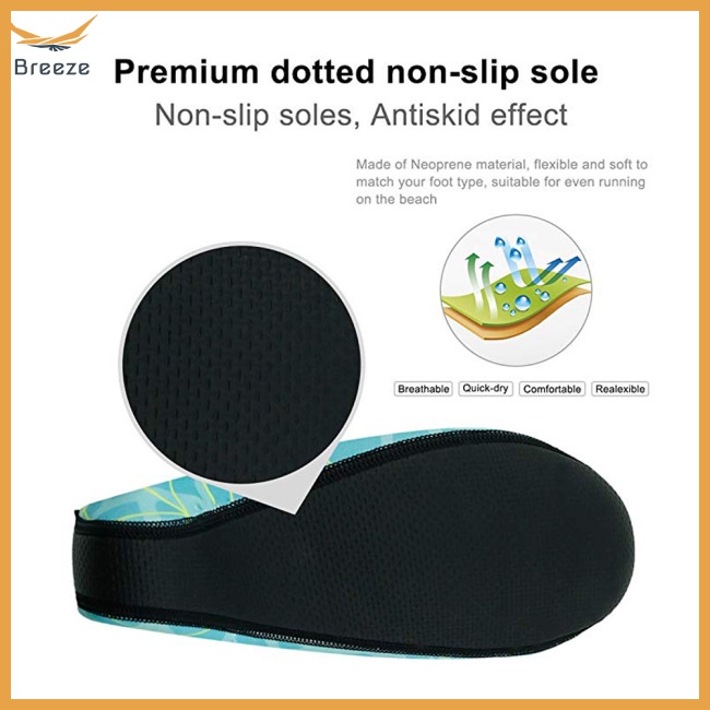 1 Đôi Vớ Lặn Thoáng Khí Trọng Lượng Nhẹ Khô Nhanh In Họa Tiết Thời Trang