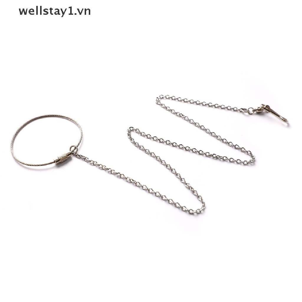 Dây Xích Inox Đeo Chân Huấn Luyện Chim Vẹt wellstay1