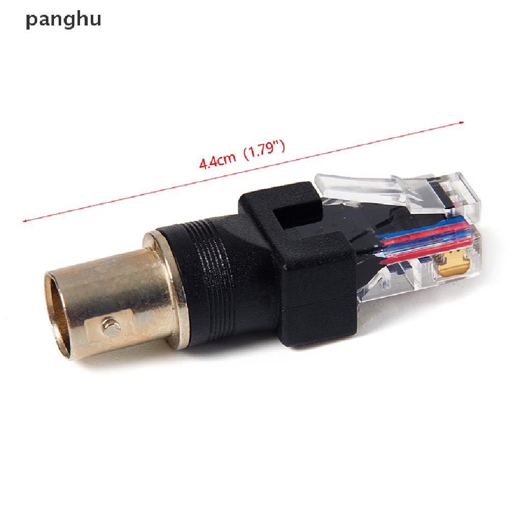 1 Đầu Nối BNC Female Sang RJ45 Male Plug RF Màu Đen
