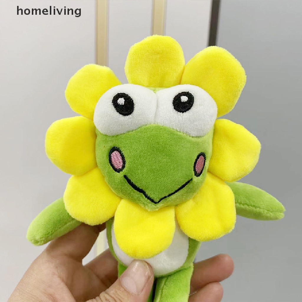 1 Móc Khóa Hình Hoa Hướng Dương / Ếch Nhồi Bông Hoạt Hình Màu Sắc Ngẫu Nhiên