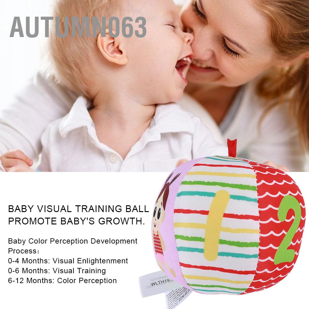 Autumn063 Bé Huấn Luyện Thị Giác Bóng Tay Bắt Đồ Chơi Giáo Dục Sớm Cho Trẻ Sơ Sinh Màu Đỏ