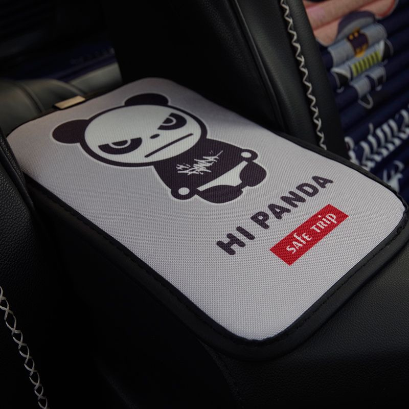 Đệm Cotton Lanh Lót Hộp Tỳ Tay Chống Trượt 9FPG Trang Trí Nội Thất Xe Hơi Thời Trang