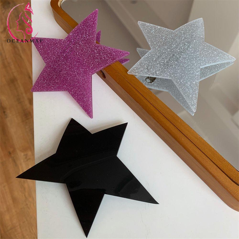 Kẹp Tóc Hình Ngôi Sao / Hình Học Thời Trang Hàn Quốc Y2K