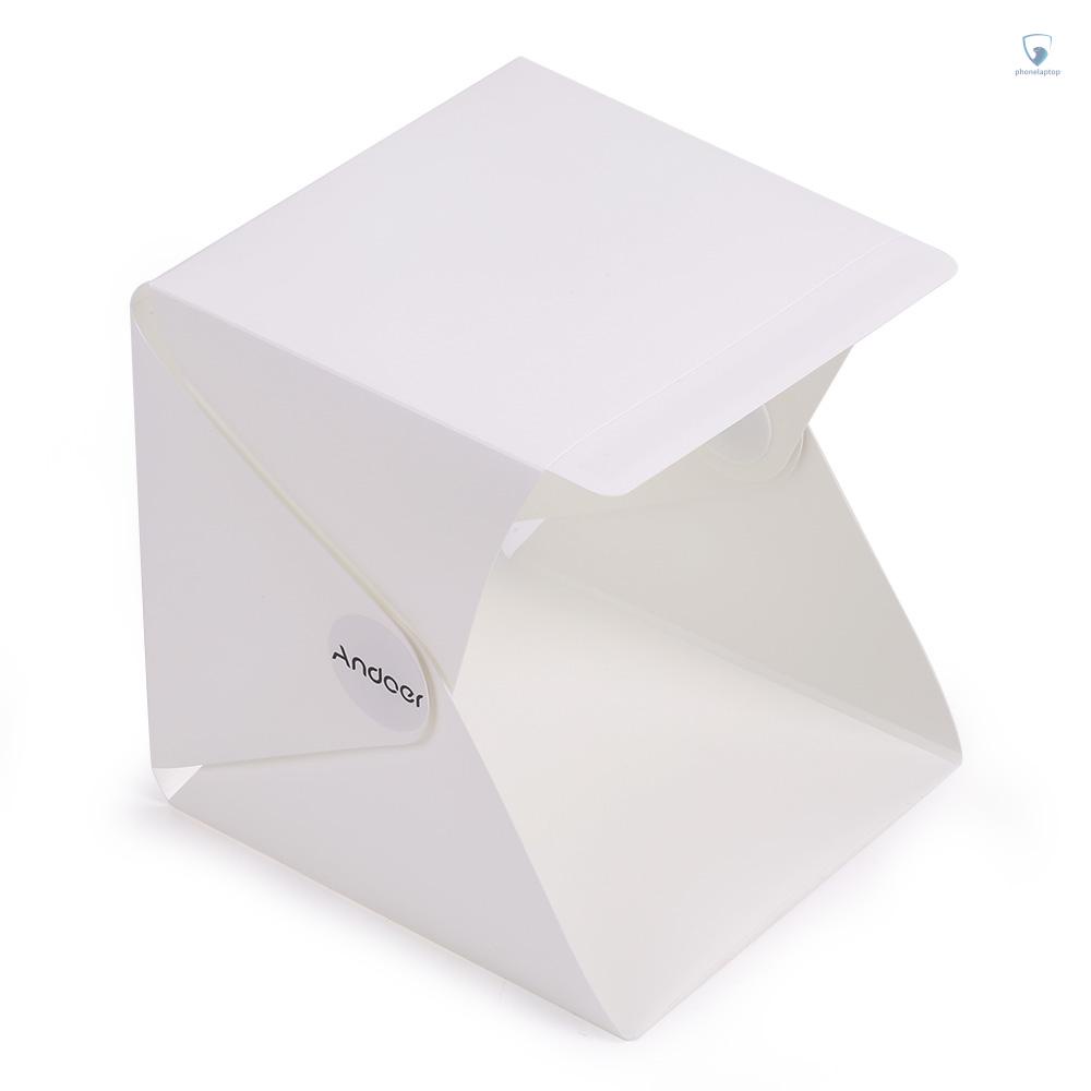 Andoer Folding Foldable Portable Mini Photography Lightbox Studio for iPhone Samsang LG  Smartphone Digital or DSLR Camera