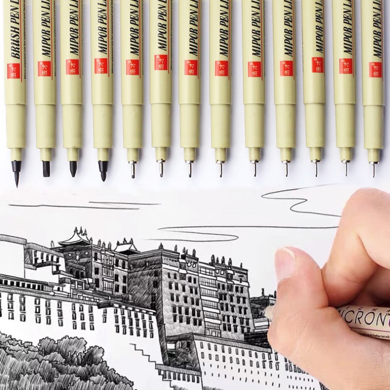 Bút Ống Kim Đặc Biệt Móc Dòng Bút Cho Nghệ Thuật Học Sinh Vẽ Dây Vẽ Bút Vẽ Tay Truyện Tranh Bút Thiết Kế Kiến Trúc Lót Bút Sinh Viên Văn Phòng Phẩm