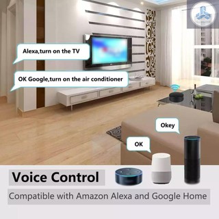 Tuya WiFi IR Universal Remote Controller with Temperature & Humidity Sensor All-in-One Wireless Infrared Controller Compatible with Alexa Google Home Voice Control