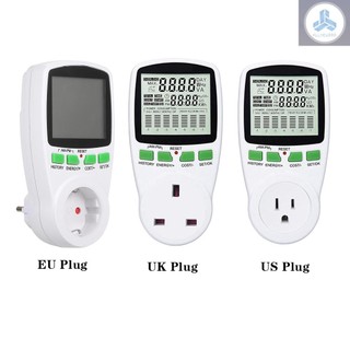 Digital Wattmet Power Meter Energy Meter Voltage Chart Power Measuring Socket Indoor Countdown Timer Socket Grounded
