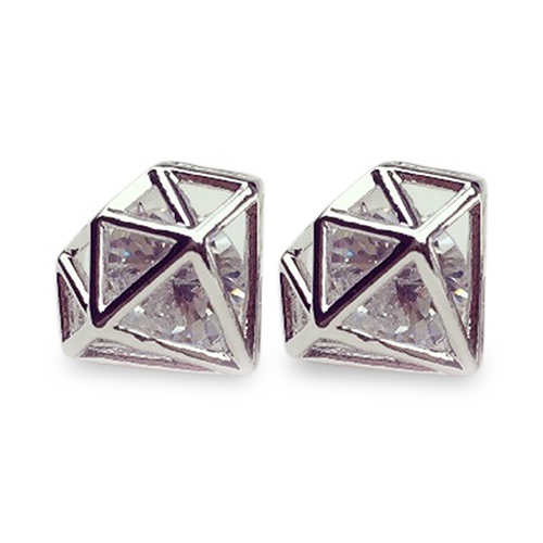 Đôi Khuyên Tai HìNh Viên Kim Cương Zirconia LấP LáNh ThờI Trang Cho Nữ