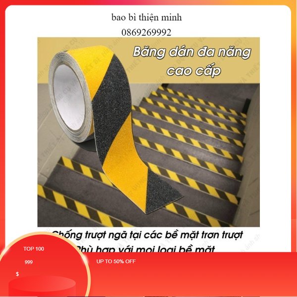 [Hàng có sẵn] Băng dính chống trơn trượt khổ 5cm x 18,5m