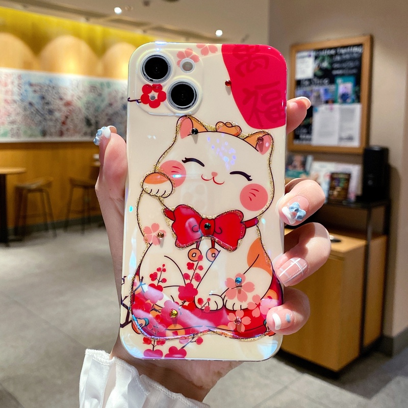 Ốp Điện Thoại TPU Chống Sốc Họa Tiết Hoa Anh Đào Cho IPhone 14 13 12 11 Pro MAX 14 Plus X XR XS MAX 7 8 Plus SE 2020