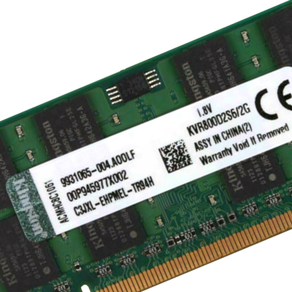 Bộ RAM Máy Tính 4GB 2x 2GB PC2-6400 DDR2 800 200Pin SODIMM KVR800D2S6 / 2G