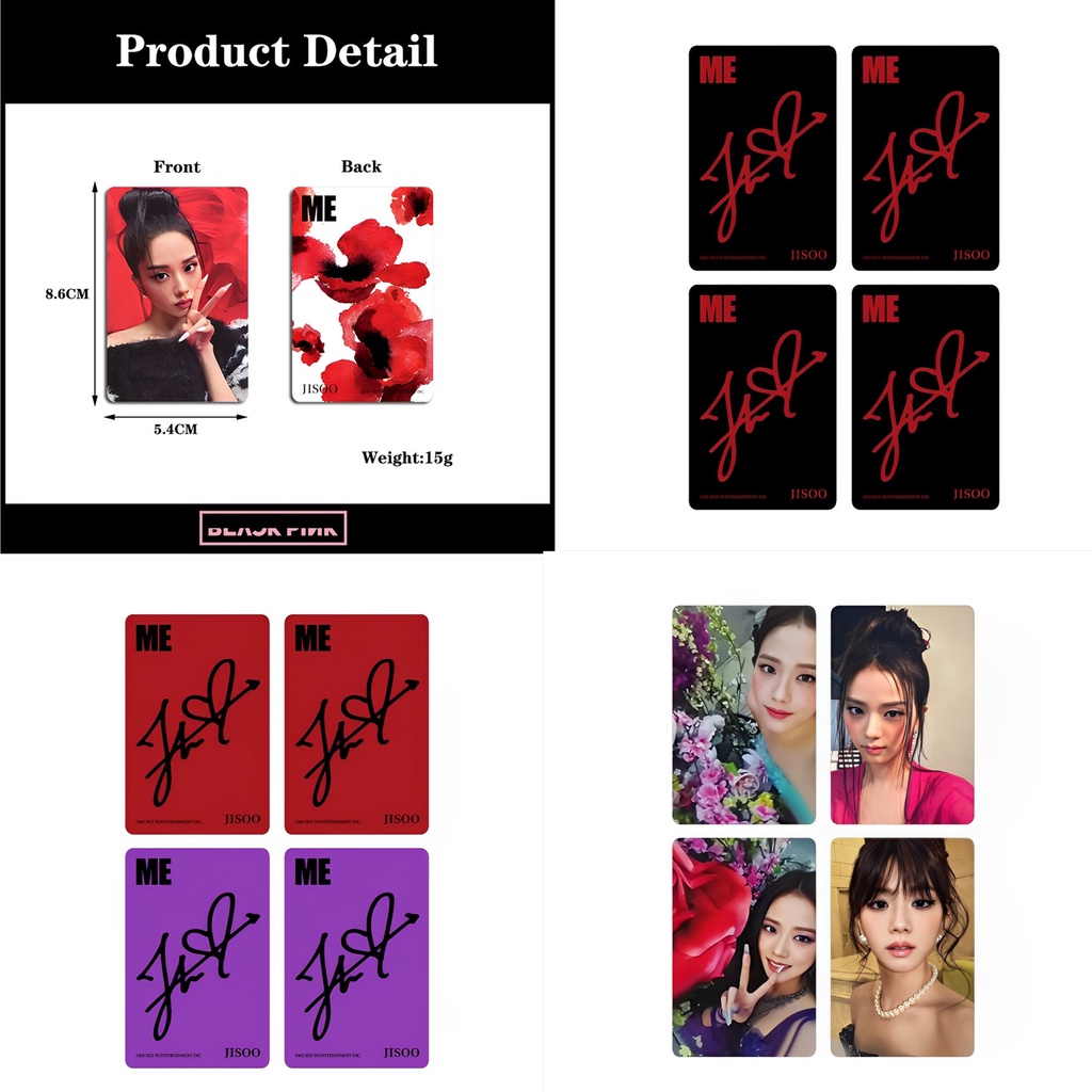 Set 4 Tấm Ảnh Lomo Card Nhóm Nhạc Blackpink