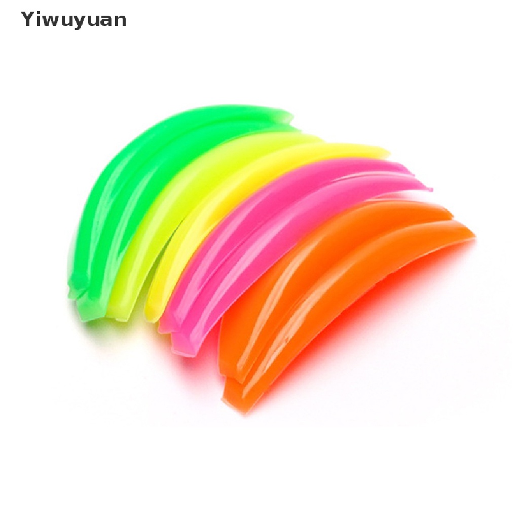 < Yiwuyuan > 4 Cặp Đệm Silicone Uốn Cong Lông Mi Có Thể Tái Sử Dụng