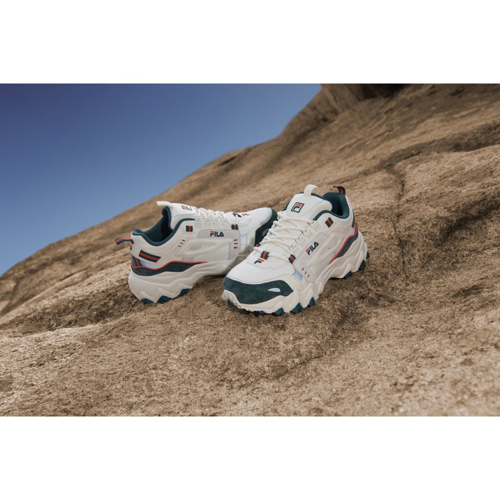 *CHÍNH HÃNG* Giày thể thao Sneaker FILA OAKMENT màu Xanh Lá - Green - Kem