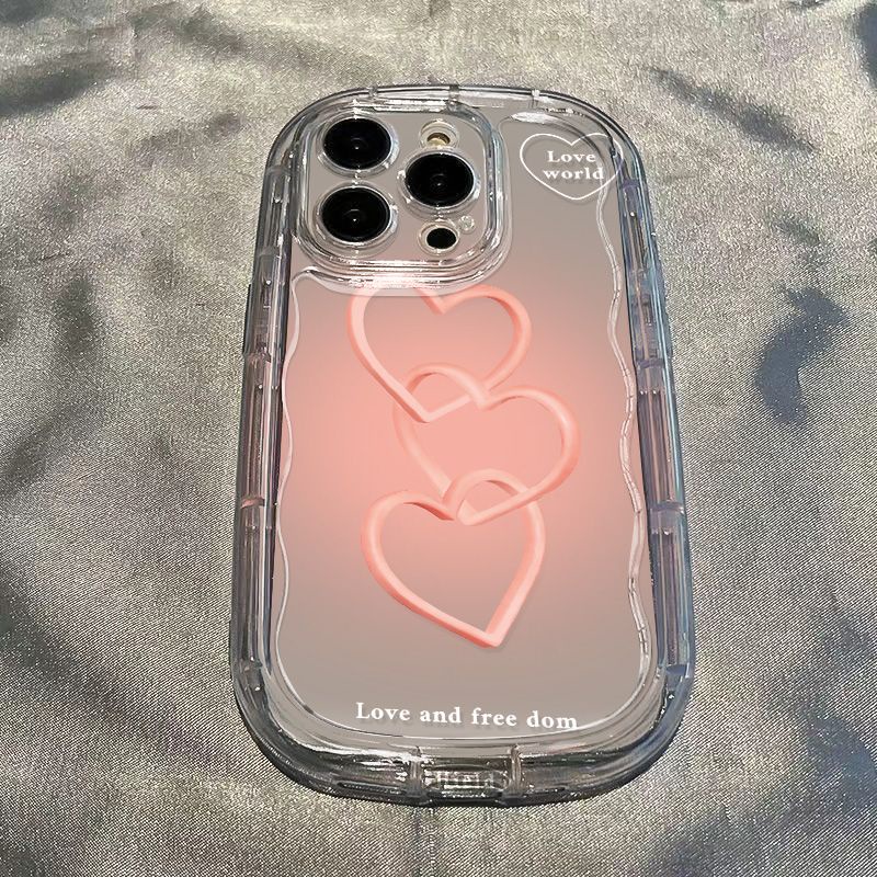 ✅Ốp Điện Thoại Mềm Trong Suốt Chống Sốc Có Vòng Nhẫn Hình Trái Tim Cho Iphone 14 12 / / 11 Xr 138p7
