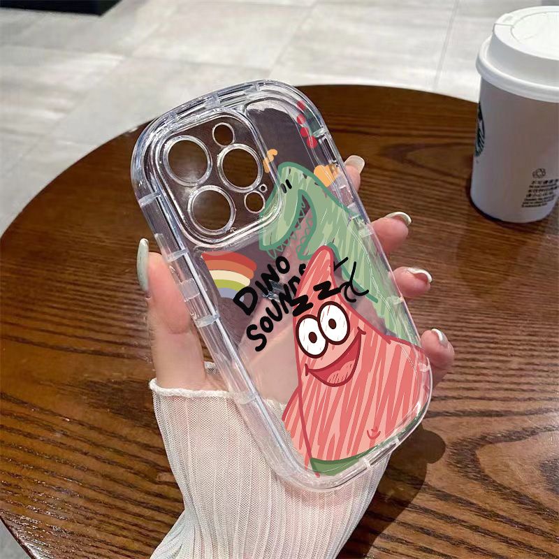 ✅Ốp Điện Thoại Mềm Trong Suốt Chống Sốc In Hình Khủng Long Cho Iphone 7 12P xs8p 13 Promax Xr 11 14 / DMDE