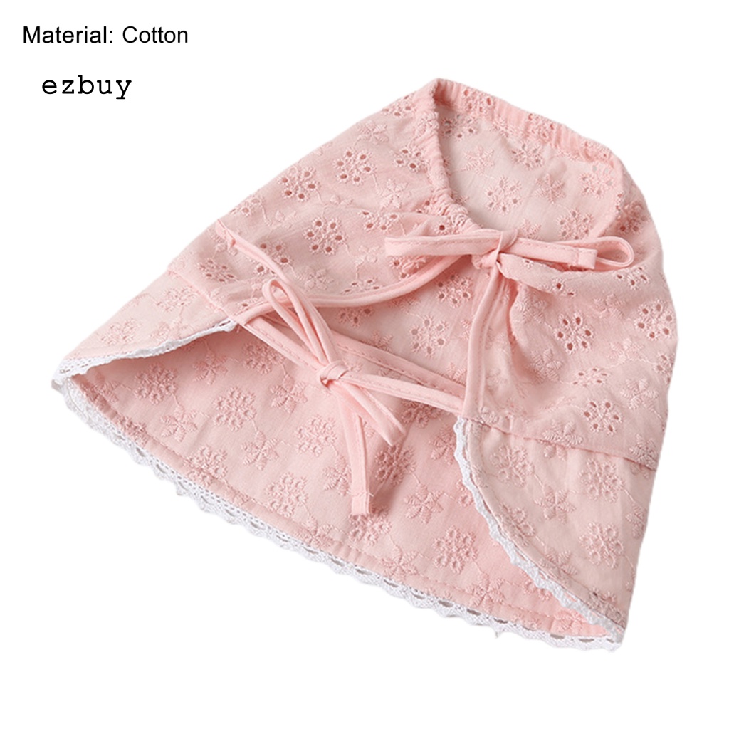 Mũ Cotton Họa Tiết Hoa Thanh Lịch Có Thể Điều Chỉnh Cho Bé Sơ Sinh