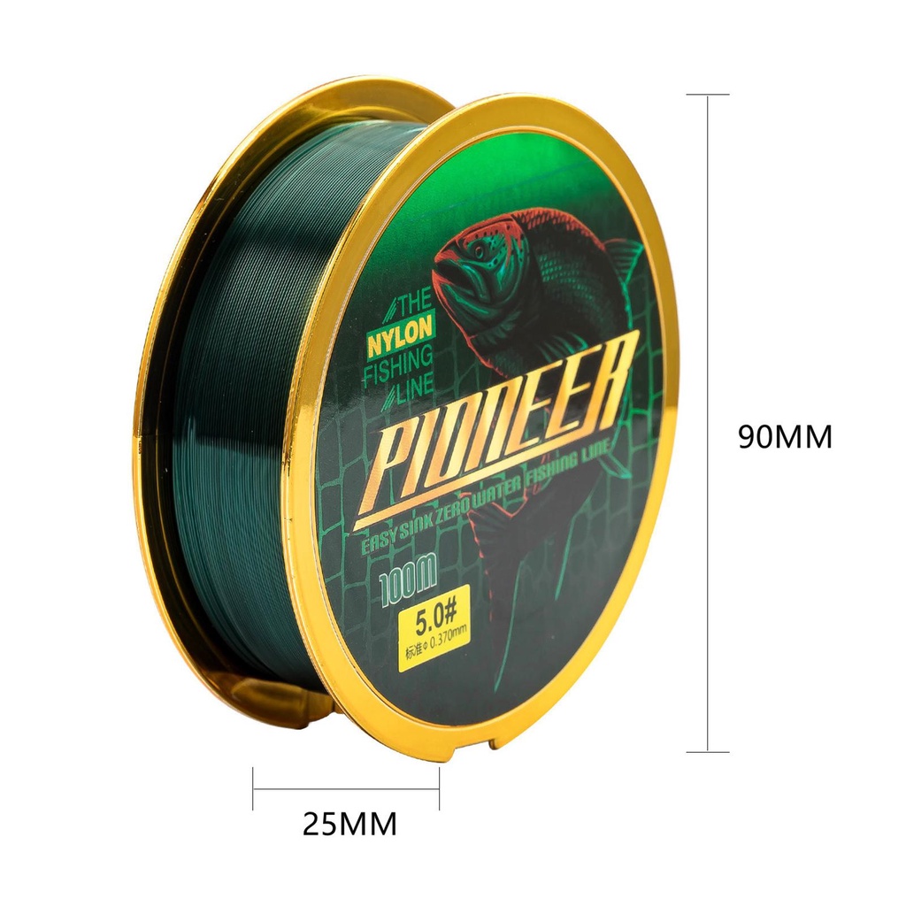 Cuộn Dây Câu Cá 100M Siêu Bền Chống Thấm Nước