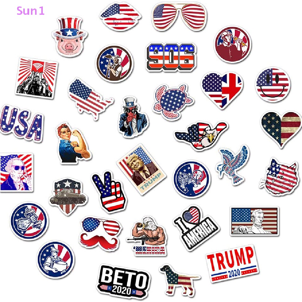 Set 50 Miếng Dán PVC Họa Tiết Graffiti 4th Độc Đáo Trang Trí Vali Đàn Guitar