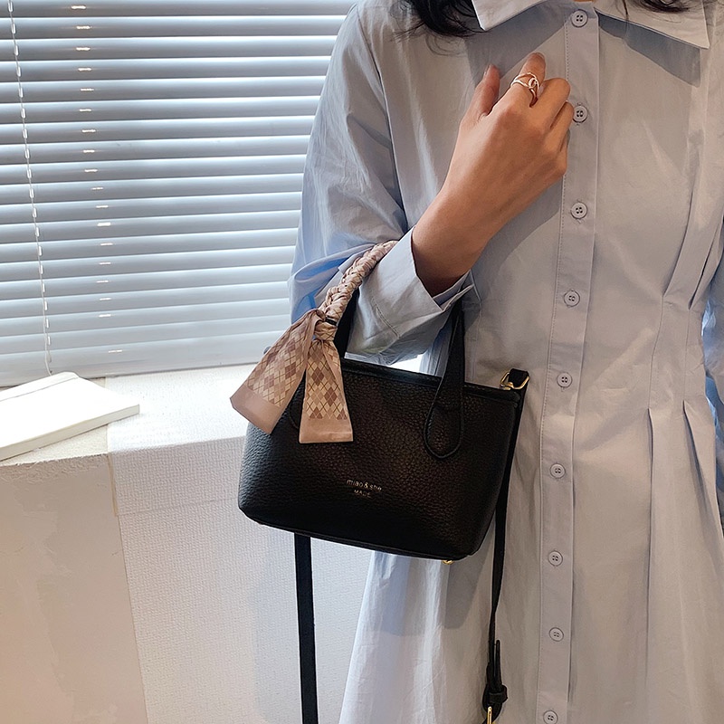 Túi Xách Da PU Màu Trơn Thời Trang Chất Lượng Cao Cho Nữ