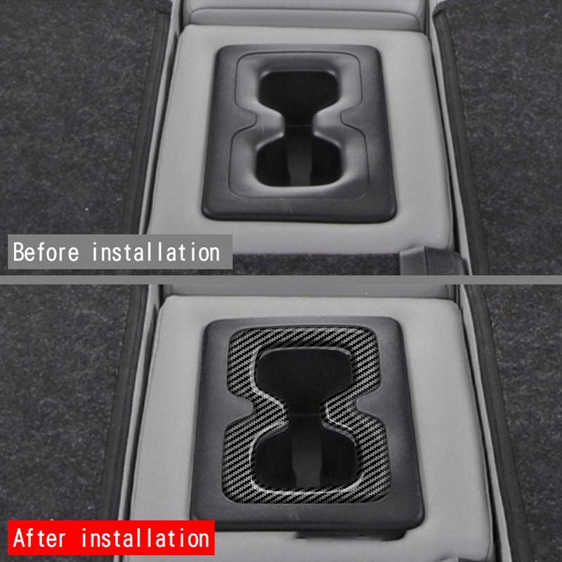 1 Viền Trang Trí Khay Đựng Cốc Nước Gắn Phía Sau Ghế Ngồi Xe Hơi Mitsubishi Outlander 2022 2023