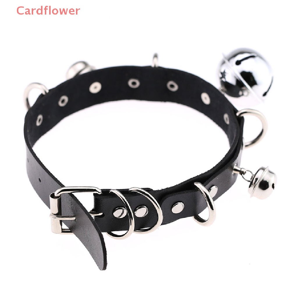 Vòng Cổ Choker Da Đính Chuông Phong Cách Punk Mới