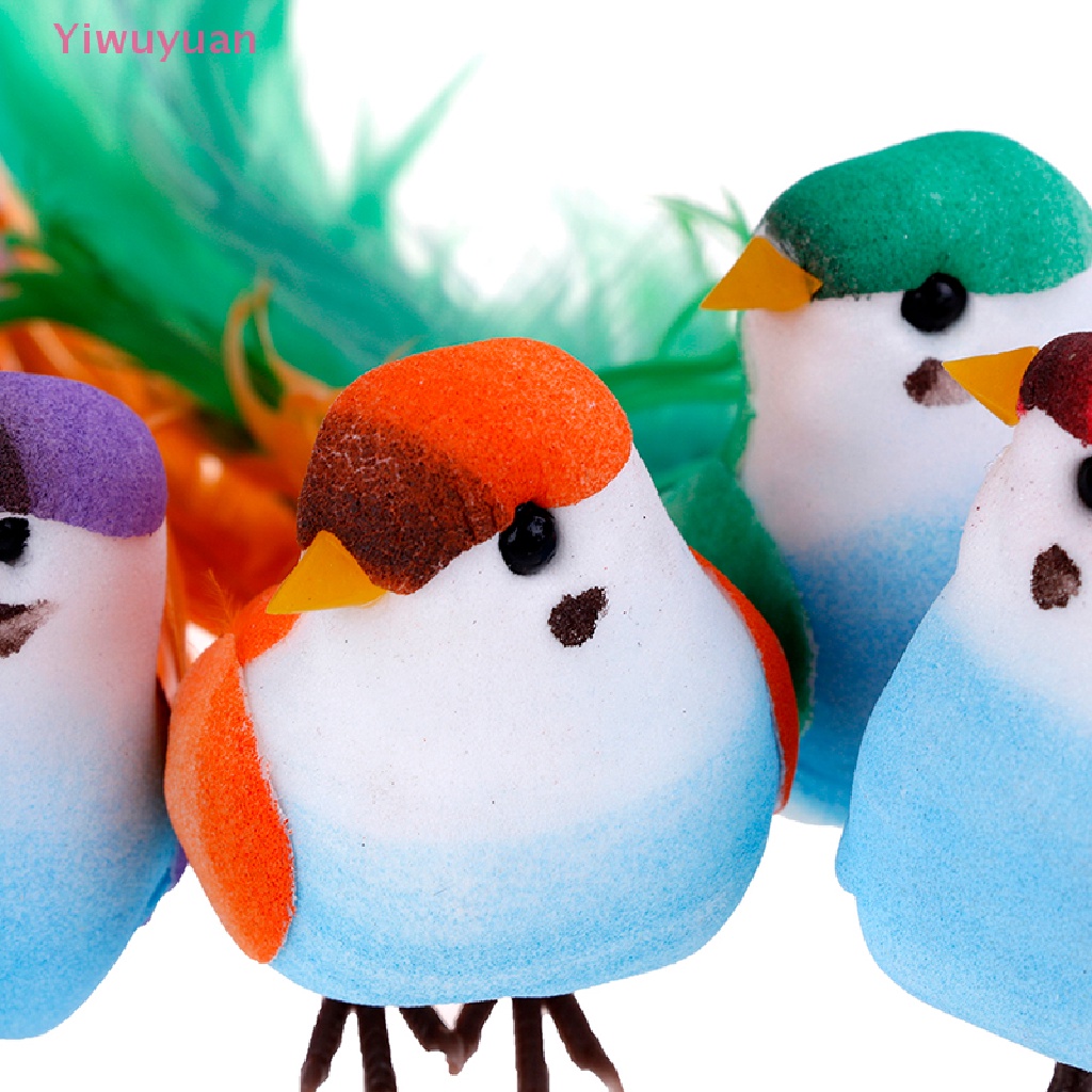 (MớI) Chim Trang Trí XốP Lông Vũ NhiềU MàU SắC