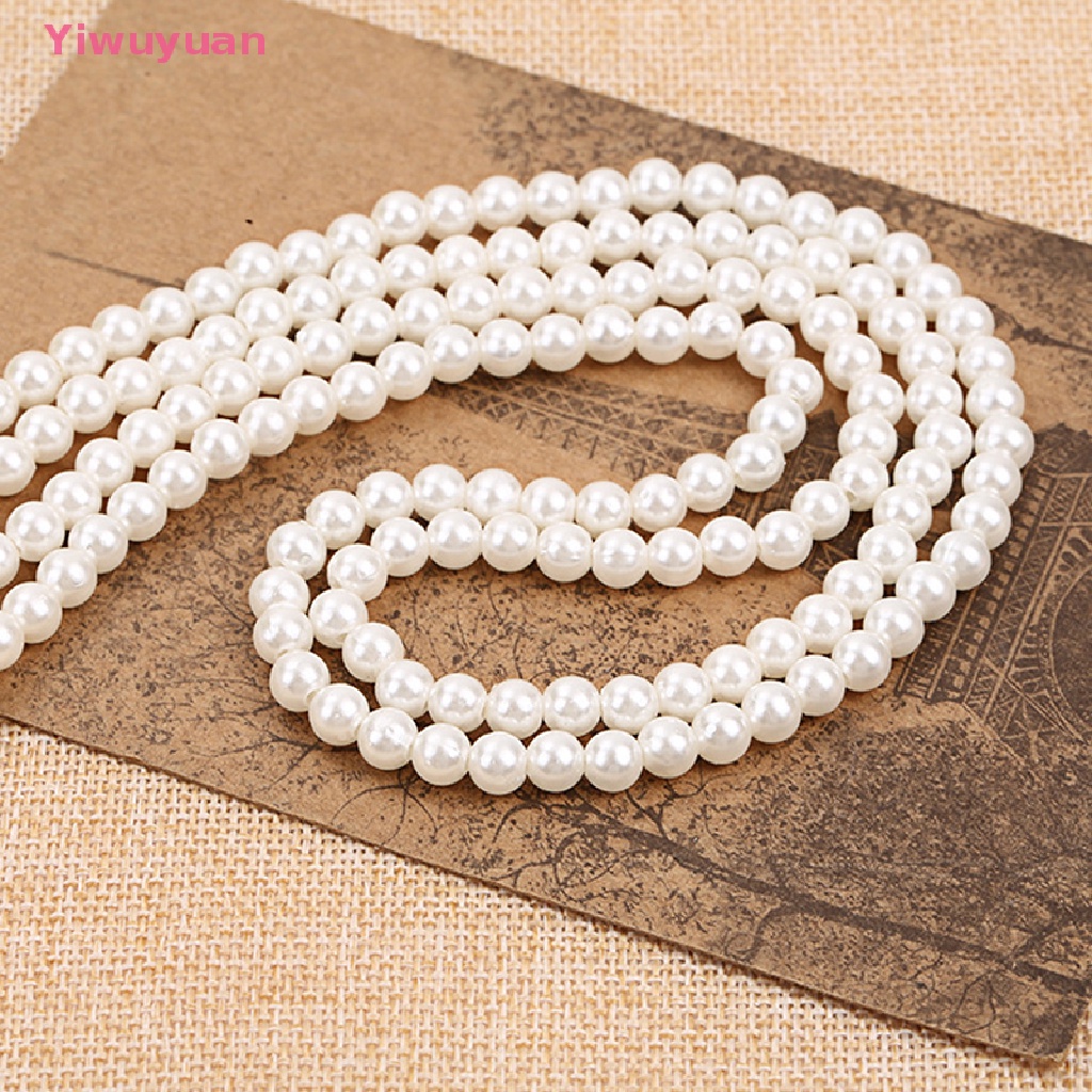 < Yiwuyuan > Vòng cổ Dài Mặt Ngọc Trai Thanh Lịch Quà Tặng Trang Sức Ch