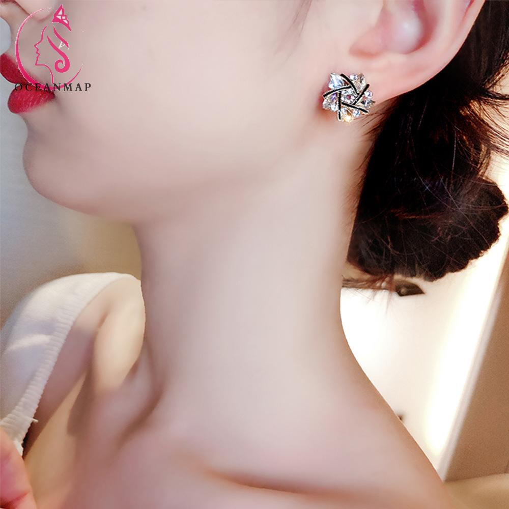 Bông Tai Đính Đá S925 Thời Trang Cho Nữ