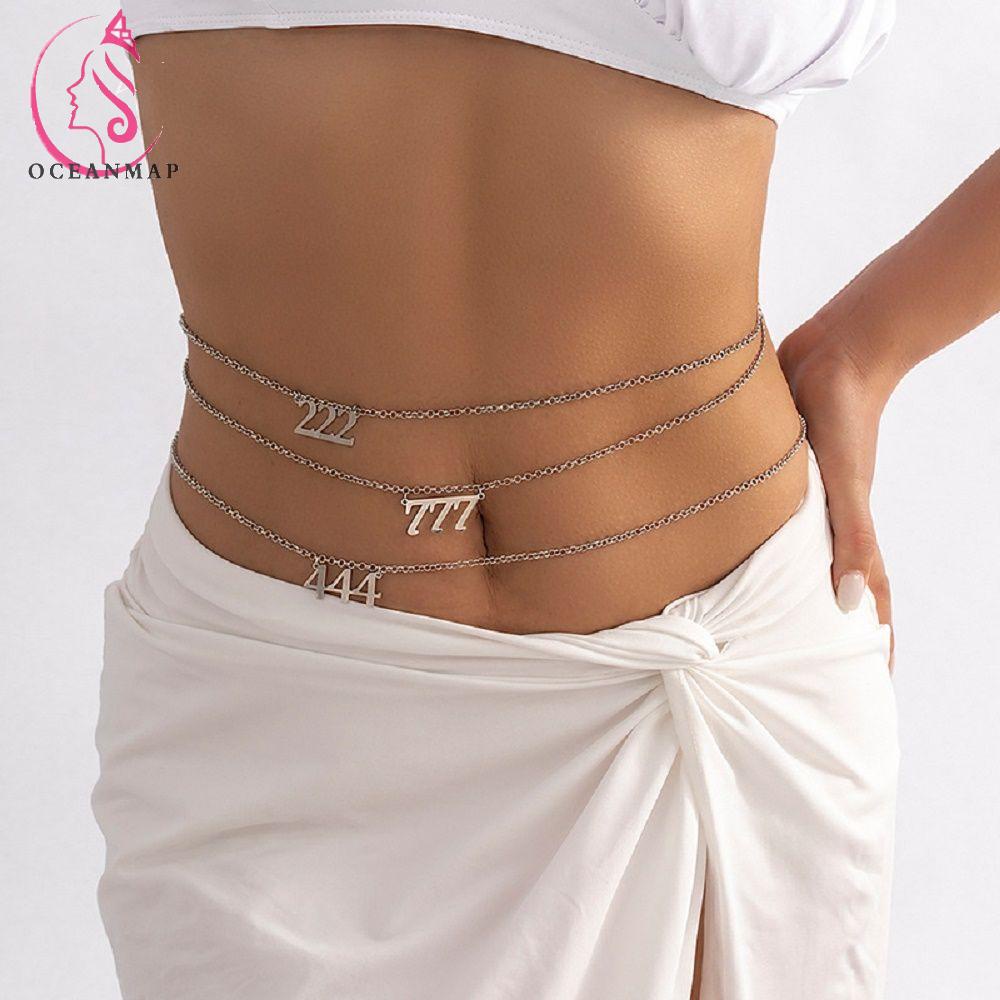 Thắt Lưng Dây Xích Mặt Số Kim Loại Thanh Lịch Gợi Cảm Cho Nữ