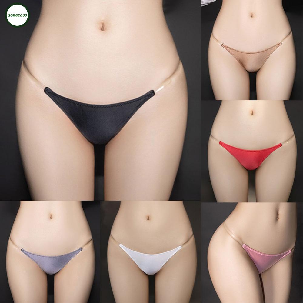 GORGEOUS~T-back Thongs Smooth Ultra Thin Woman Adjustable Female Glossy Lingerie