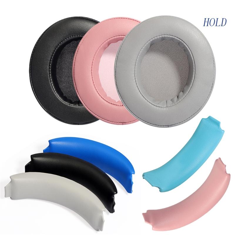 Đệm Bọc Bảo Vệ Tai Nghe Chụp Đầu Bằng Da & Xốp Hoạt Tính Kèm Băng Đô