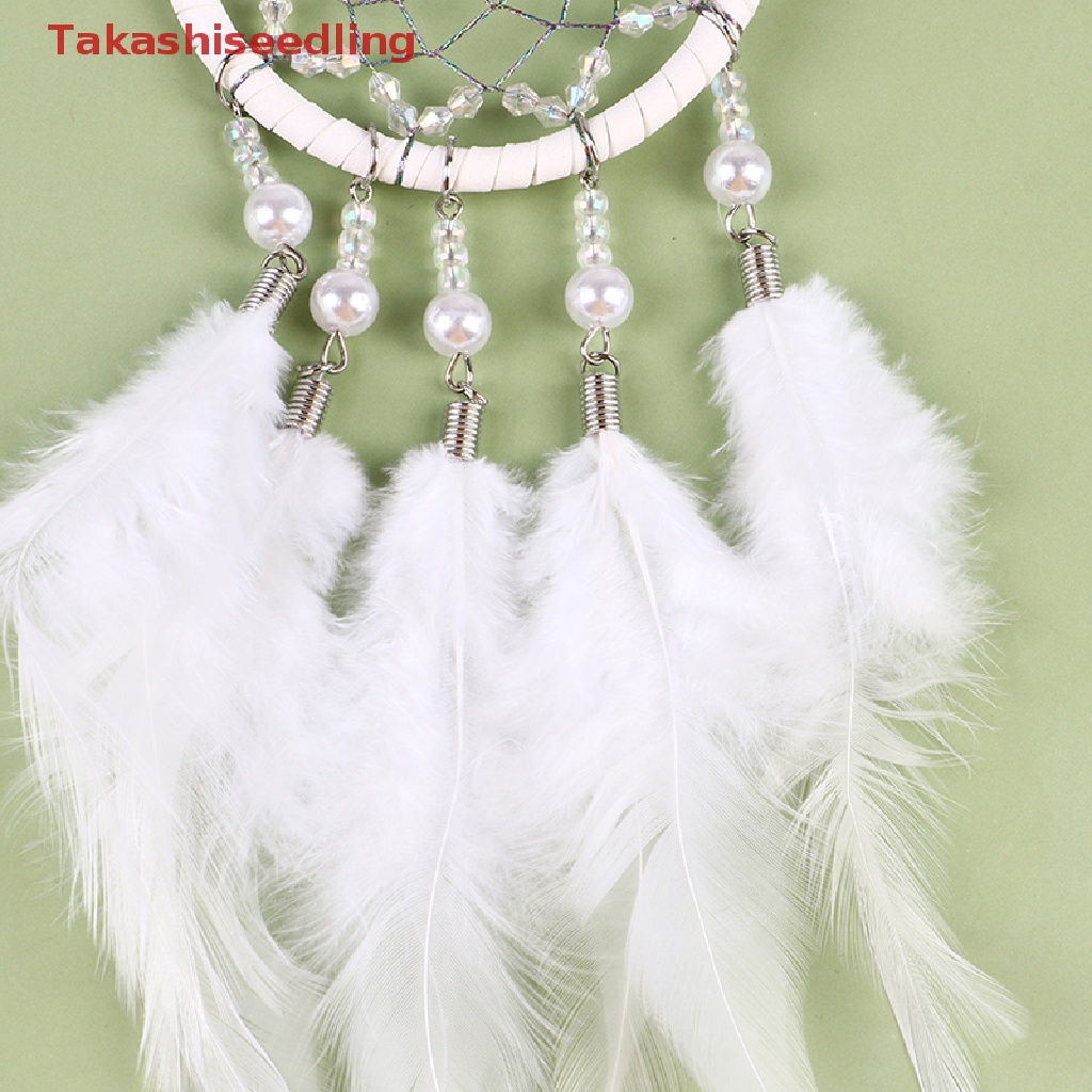 Dreamcatcher Đính Lông Vũ Treo Trang Trí Nội Thất Xe Hơi