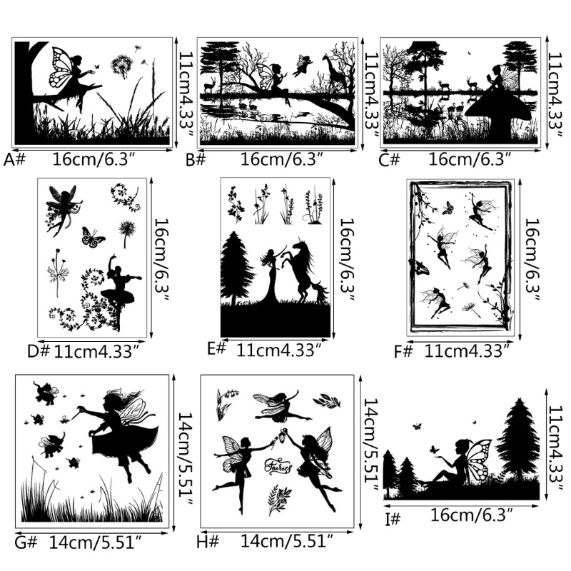 Con Dấu Silicone Trong Suốt In Nổi Hình Thiên Thần Trang Trí Sổ Tay DIY