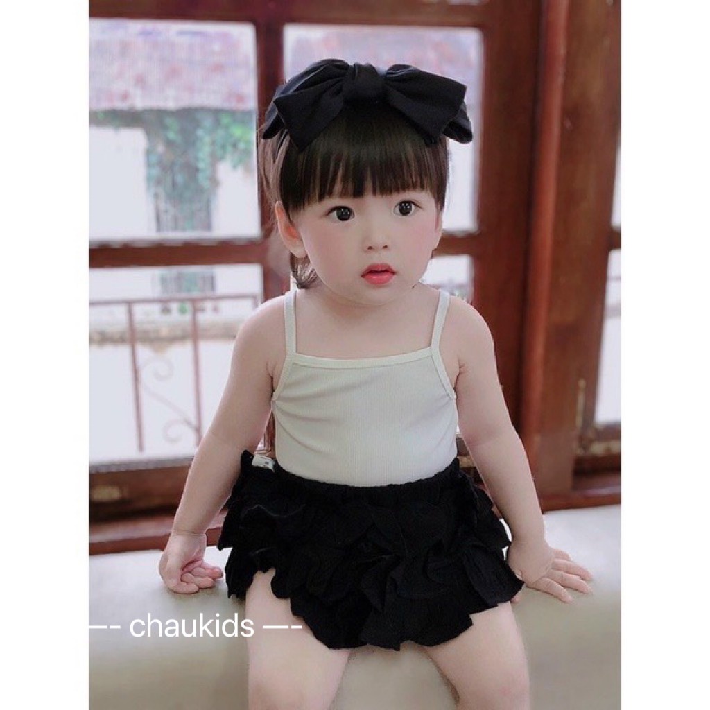 SALE SET VÁY HAI DÂY BÉ GÁI XINH XẮN SIZE 6-15KG