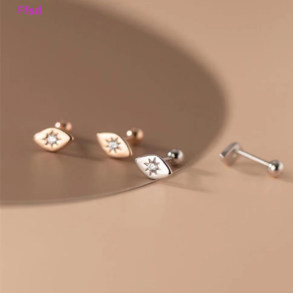 1 Đôi Khuyên Tai Đính Đá Zircon Thời Trang Cho Nữ