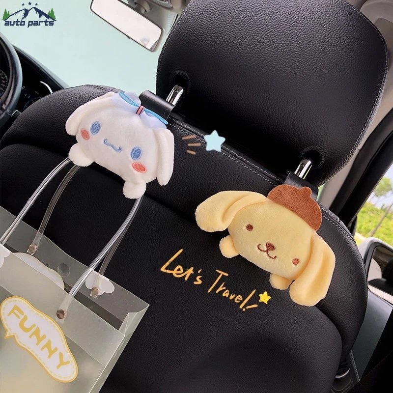 SANRIO Móc Treo Đồ Đa Năng Hình Cinnamoroll 3D Dễ Thương Gắn Sau Ghế Xe Hơi