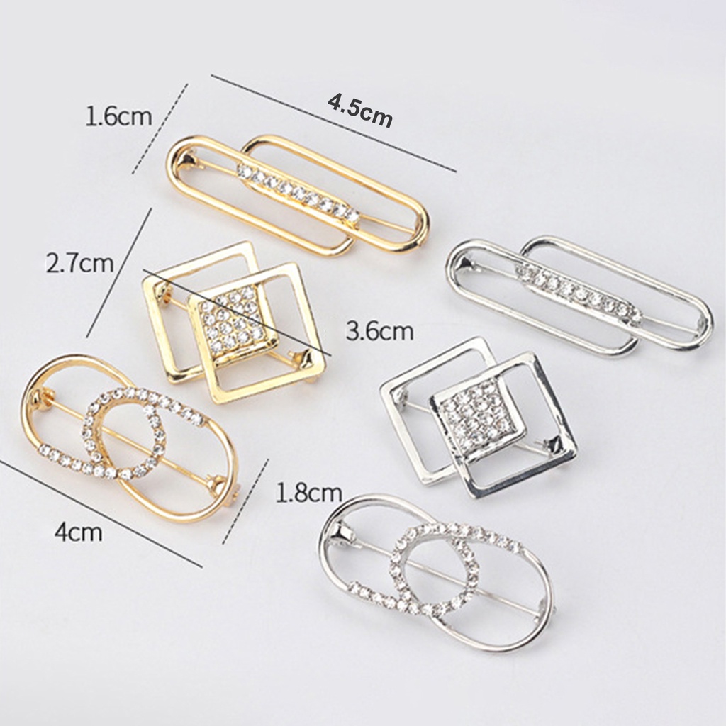 Ghim Cài Áo Bằng Hợp Kim Lấp Lánh Chống Rỉ Sét