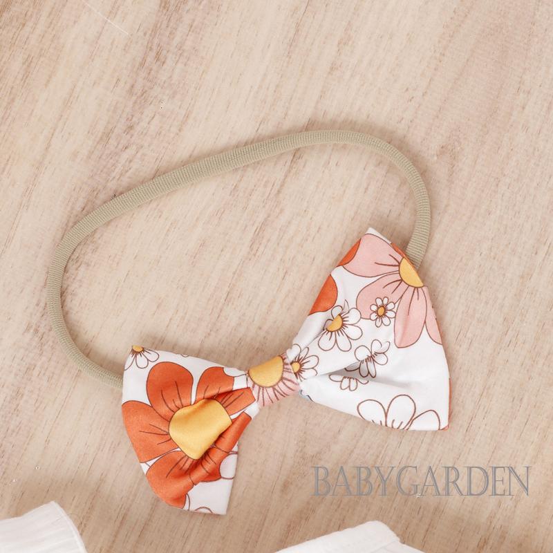 Set Áo Không Tay + Quần Short In Hoa + Băng Đô Cài Tóc Thời Trang Đường Phố Cho Bé Gái 0-18 Tháng Tuổi
