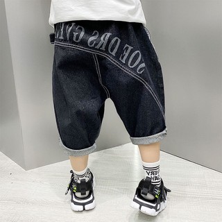 Quần jeans lửng phong cách hàn quốc dành cho bé trai