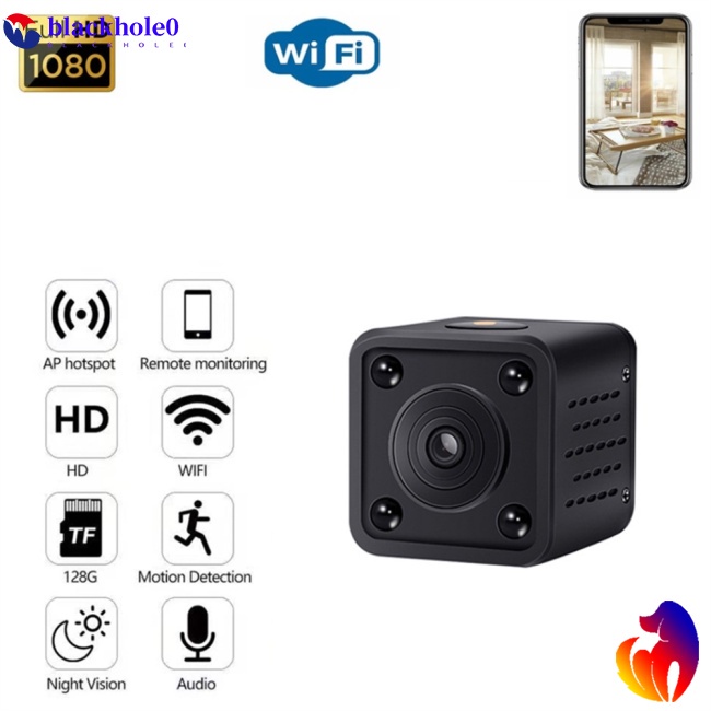 1 Bộ Máy Quay Hồng Ngoại Mini F9 1080p Hd Wifi Có Tầm Nhìn Ban Đêm Dùng Để Ghi Hình / Ghi Âm