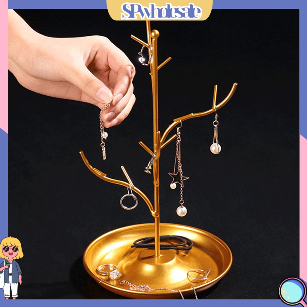 <SPwholesale> Giá Đỡ Trưng Bày Trang Sức Hình Nhánh Cây Bằng Sắt Rèn Luyện Sắp X