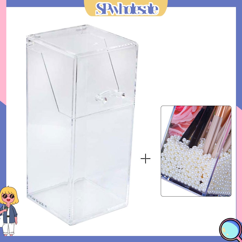 &lt;SPwholesale&gt; Giá Đỡ Cọ Trang Điểm Son Môi Chống Bụi Tiện Lợi