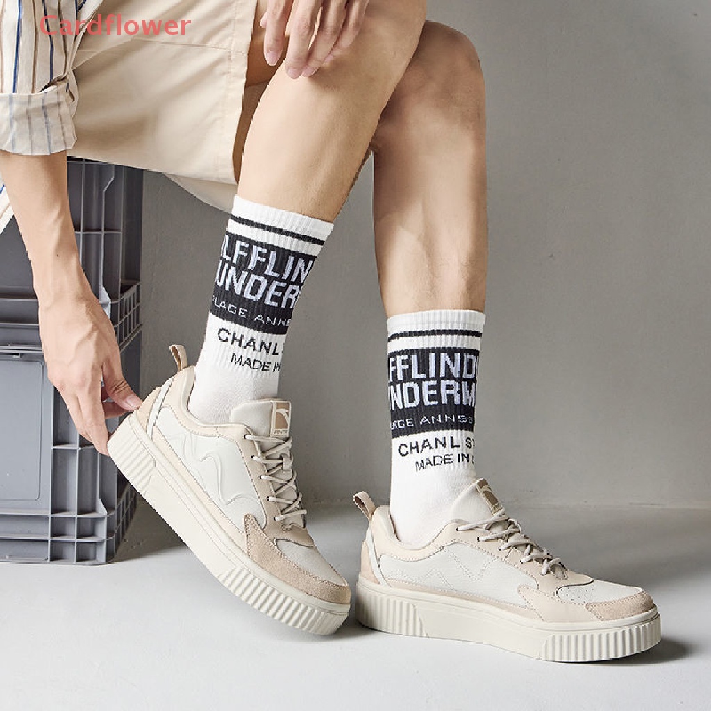 < Cardflower > Vớ Cotton Họa Tiết Hoạt Hình Vui Nhộn Phong Cách Hip Hop Harajuku Thời Trang Mới Cho Nam
